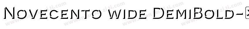 Novecento wide DemiBold-半粗体字体转换